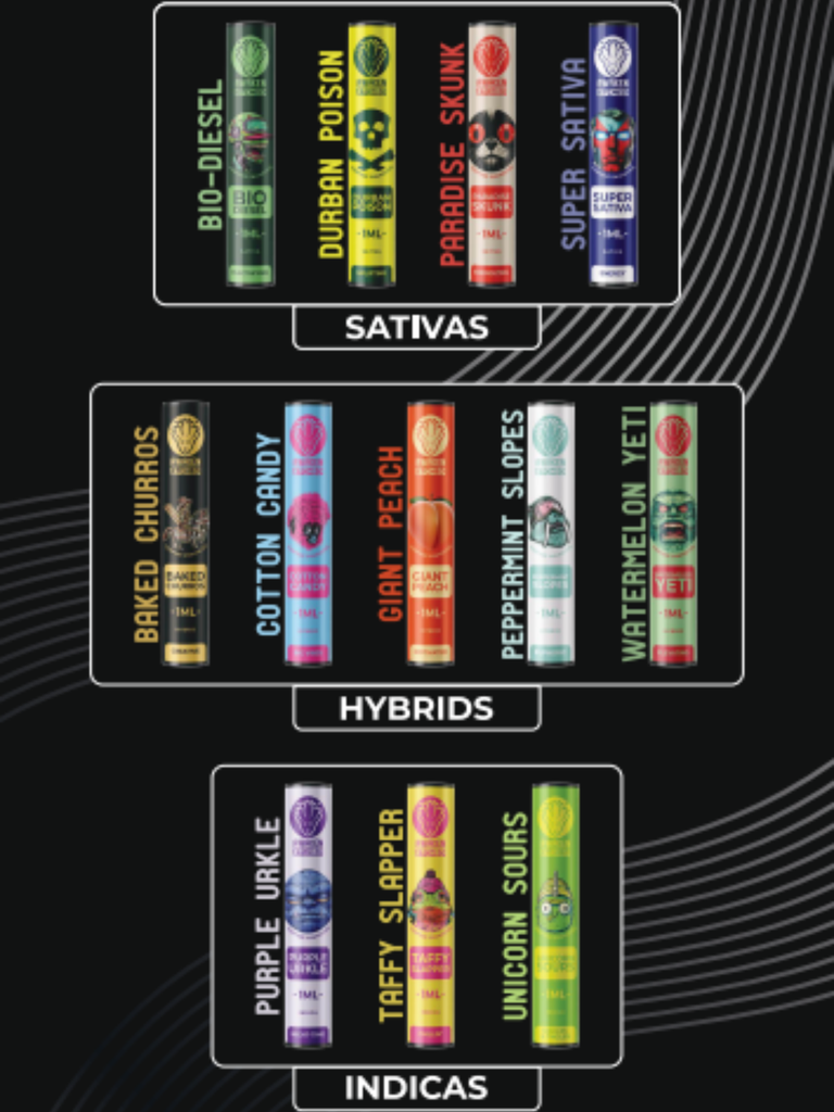 Awaken® Vape Etched Cartridges 1ml - Peppermint Slopes (Hybrid)