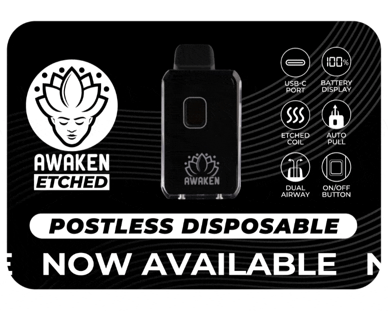 Awaken® Etched Disposable Vape 1ml - Unicorn Sours (Indica)
