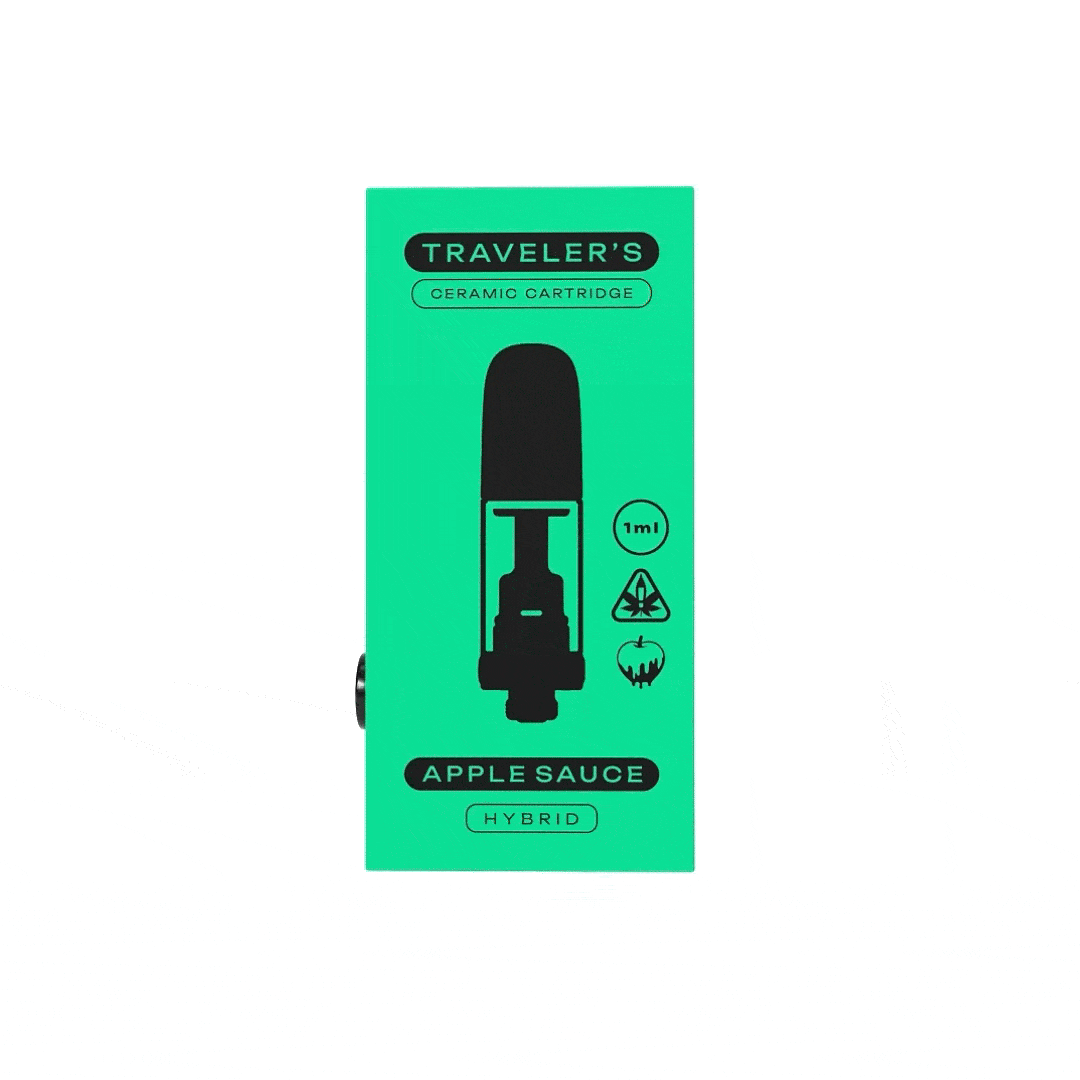 Traveler’s® Ceramic Vape Cartridges 1ml - Apple Sauce (Hybrid)