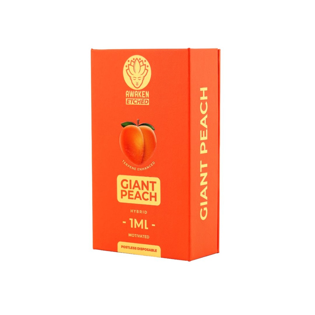 Awaken® Etched Disposable Vape 1ml - Giant Peach (Hybrid)