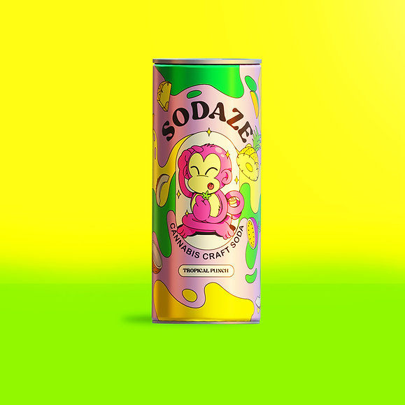 Sodaze Infused Craft Soda 30mg - Spicy Pineapple (250ml)
