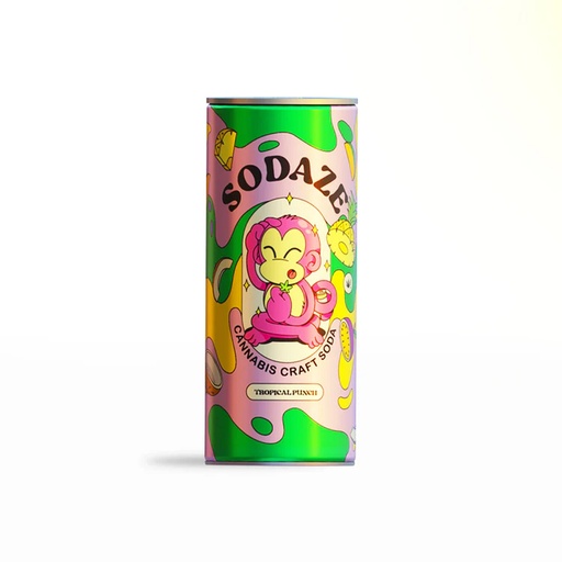Sodaze Infused Craft Soda 30mg - Tropical Punch (250ml)
