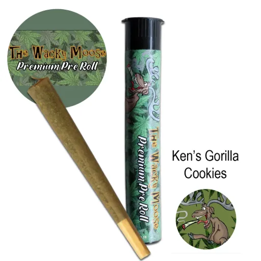Wacky Moose Premium Pre-Rolls - Kingsize - Indoor - Ken's Gorilla zKittles (Indica)