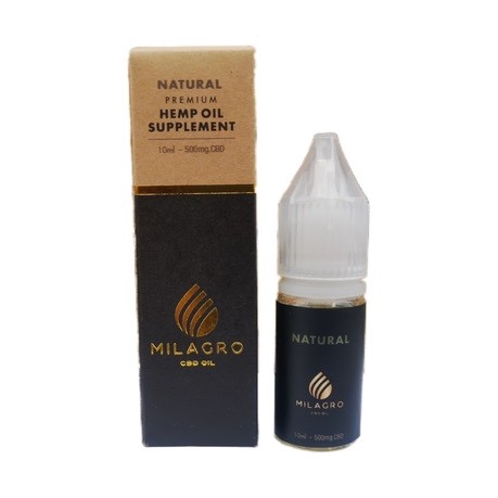 Milagro CBD E-Liquid 500mg - Natural (10ml)